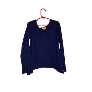 Old Navy Blue Lightweight Knit Long Sleeve Top Size 8
